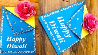 DIY GREETING CARD FOR DIWALI / handmade diwali greeting card