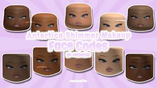 Berry Avenue Skintone Face Codes (Antartica Shimmer Makeup) | aestaethic