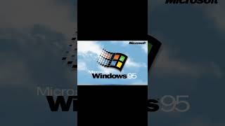 Windows 95 high pitched slow down startup and shutdown sound (Windows 1.0 fake sound) #windows95