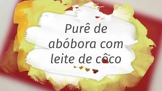 Purê de abóbora com leite de coco