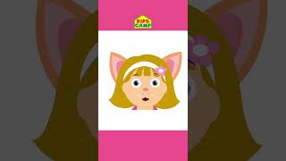 🐷 Funny Animal Face Finger Family Song 😂 #shorts #fingerfamily #animalshorts