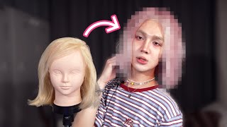 Let's dye my trash wig 👱🏻‍♀️