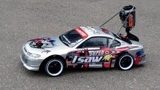 HPI Sprint 2 - Nissan Silvia S15 - экстремальная камера Isaw A1