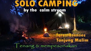 Solo at new campsite, stream, campfire, sunrise and tranquility | forest8senses | Campsite Tg Malim