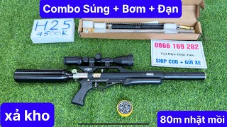 Xả Kho Thanh Lý 50 Combo Súng Hơi PCP, Bơm Tay, Đạn Chì, Súng Condor Giá Rẻ