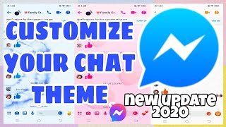 HOW TO CHANGE  THEME ON MESSENGER || CUSTOMIZE YOUR CHAT BACKGROUND THEME √