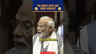 PM Modi's epic Mic Drop Moment #micdrop #pmmodi #modi #bjpnews #roast #viral #shortsvideo