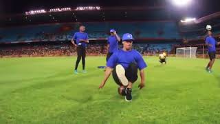 Break dancing meets Soccer tricks