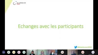 Les Rencontres Aluminnov' 2020 : WEBINAIRE #2 : Echanges avec les participants