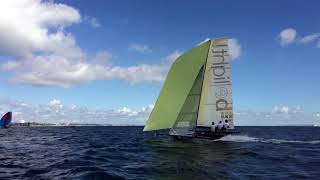 Skiffs off the beach   Poole 2017