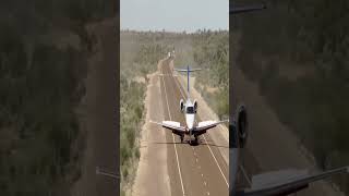 The PC 24 returns! First Ever Road Landing no Runway! in the Australian Outback#viral #shortsvideo