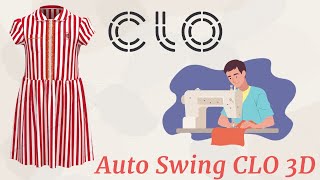 How to Automatic Swing By CLO 3D Software, CLO Animation, Render, motions Begginer Bangla Tutorial