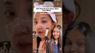 DIY Viral Korean Face Mask , Worth the Hype ?! #skincare #korean #diy #new