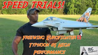 Ultimate Top Speed Race: Freewing Eurofighter Typhoon 8s 90mm EDF Jet