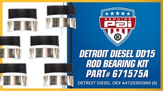 PAI Connecting Rod Bearing Kit Detroit Diesel DD15 (PAI# 671575A | OE# A4720300960)