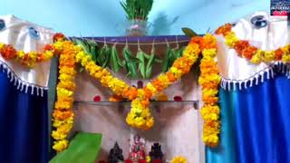 Quick and easy ganesh mandap decoration at home