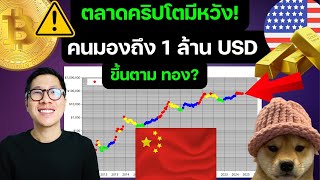 กาวไม่ไหว! BITCOIN 1 ล้าน US ปีหน้า ? / MEME ขึ้นแรง ? /China Pump ?