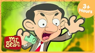 بين المرعب! 😱😆 | هالوين سعيد! | تجميعة حلقات Mr Bean الكرتونية للأطفال | WildBrain أطفال