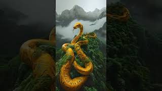 Snake tangled round mountain hills side#mountain#hills#shortfeed#viral#viralvideo