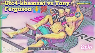 ufc 4-online Tony Ferguson vs khamzat chimaev (getting dropped but pulling of submission💯🙏)