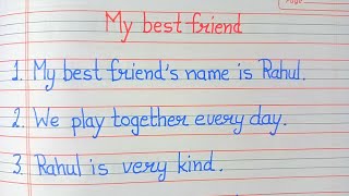 10 lines essay on my best friend in English | essay on my best friend | essay writing | best friend