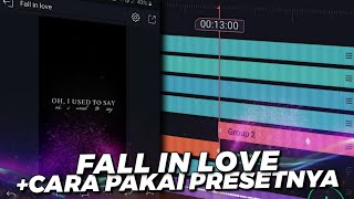 PRESET FALL IN LOVE PAKAI LAGU UNTIL I FOUND YOU | PRESET KECE | TRENDING TIKTOK | PRESET XML