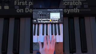 Vlogmas Day 12. First patch from scratch on DeepMind 12 synth. Moby vibes? #vlogmas #synth #arp