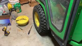 John Deere X585 needs new tires!