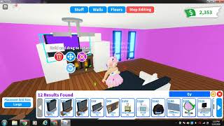 Editing new house in Roblox Adopt me