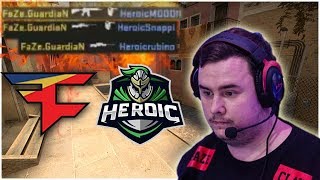 GuardiaN 1 VS 4 Clutch! FaZe Highlights VS Heroic - Map 1 Mirage (ESL Pro League Season 7 Europe)