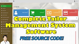 Complete Tailor Management System Software using PHP MySQL |  Free Source Code Download