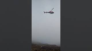 The EBC journey - early morning pilot tried to fly but fog dint let him do it #nepal #nature #trek