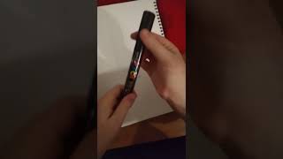 activating my silver posca marker #art #trending #posca #satisfying