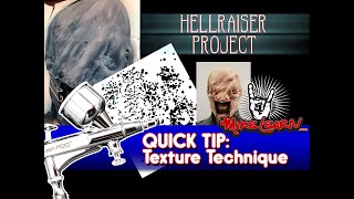 QUICK TIP: Easy Texture Technique used on HELLRAISER Chatterer Mural