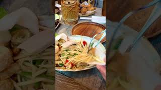 Papaya Salad (Tum Mak Huong) #shorts #shortvideo #youtubeshorts #short #ytshorts #foodie #eating