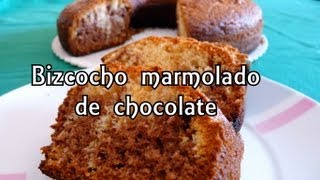 Cocina fácil - Bizcocho marmolado de chocolate