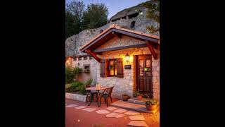 Cozy Stone Cottage Haven #rusticcharm #cozyhome