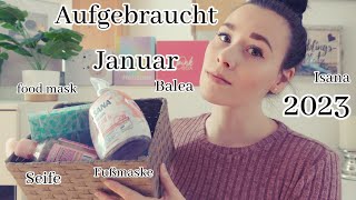 Aufgebraucht Januar 2023 | Peelingseife | Food Maske | Haushalt | Mrs Creative