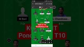 kgs vs tit dream11 prediction | kgs vs tit pondicherry t10 2023 | dream11 team of today t10 match