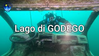 Immersione al lago di Godego a Luglio 2023 | Furgone sospeso e macchine affondate 4K