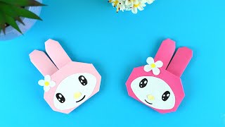 Easy Way to make My Melody origami #howto #origami #diy #cute #paper #papercraft #mymelody