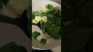 #shorts Cooking Scrambled Eggs & Spinach | Fun Food Comedy Challenge | Oddly Satisfying Video | ASMR