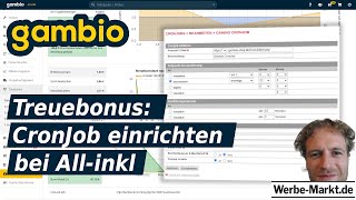 💎 Gambio Treuebonus: CronJob einrichten im KAS bei All-inkl