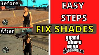 How to fix shadows in Gta Sa | Gta Sa New Shades | Gta Sa Shadows Fix | Gta Sa dynamic Shadows Mod