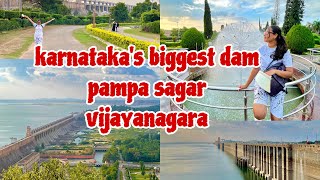 Finally hamen gadi mil Gai Uff ||TungabHadra Dam full video ||hospet Hampi ||pampa sagar