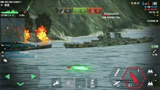 Battle of warships - HMS King George V surrounded !