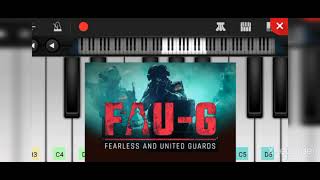 Faug game theme on mobile piano