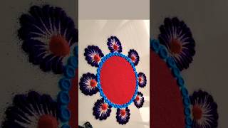 Diwali rangoli #flower #easy #rangoli