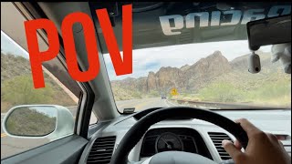 POV Desert Drive With The Civic Si