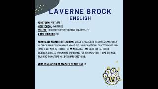 WCS LaVerne Brock Teacher of the Year